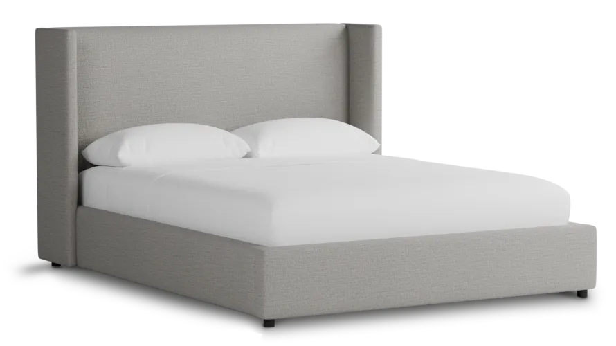 Captiva Maguire Gray 48" Upholstered Shelter Bed