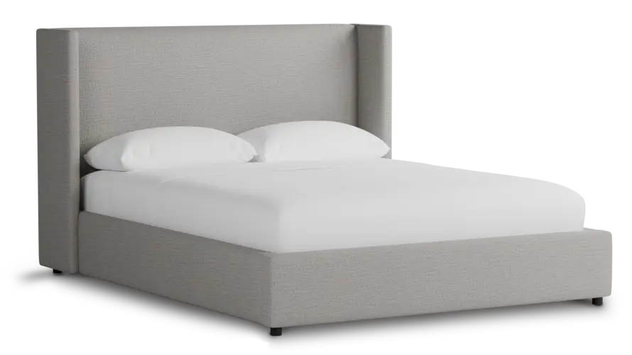 Captiva Maguire Gray 48" Upholstered Shelter Bed Captiva Maguire Gray 48" Upholstered Shelter Bed