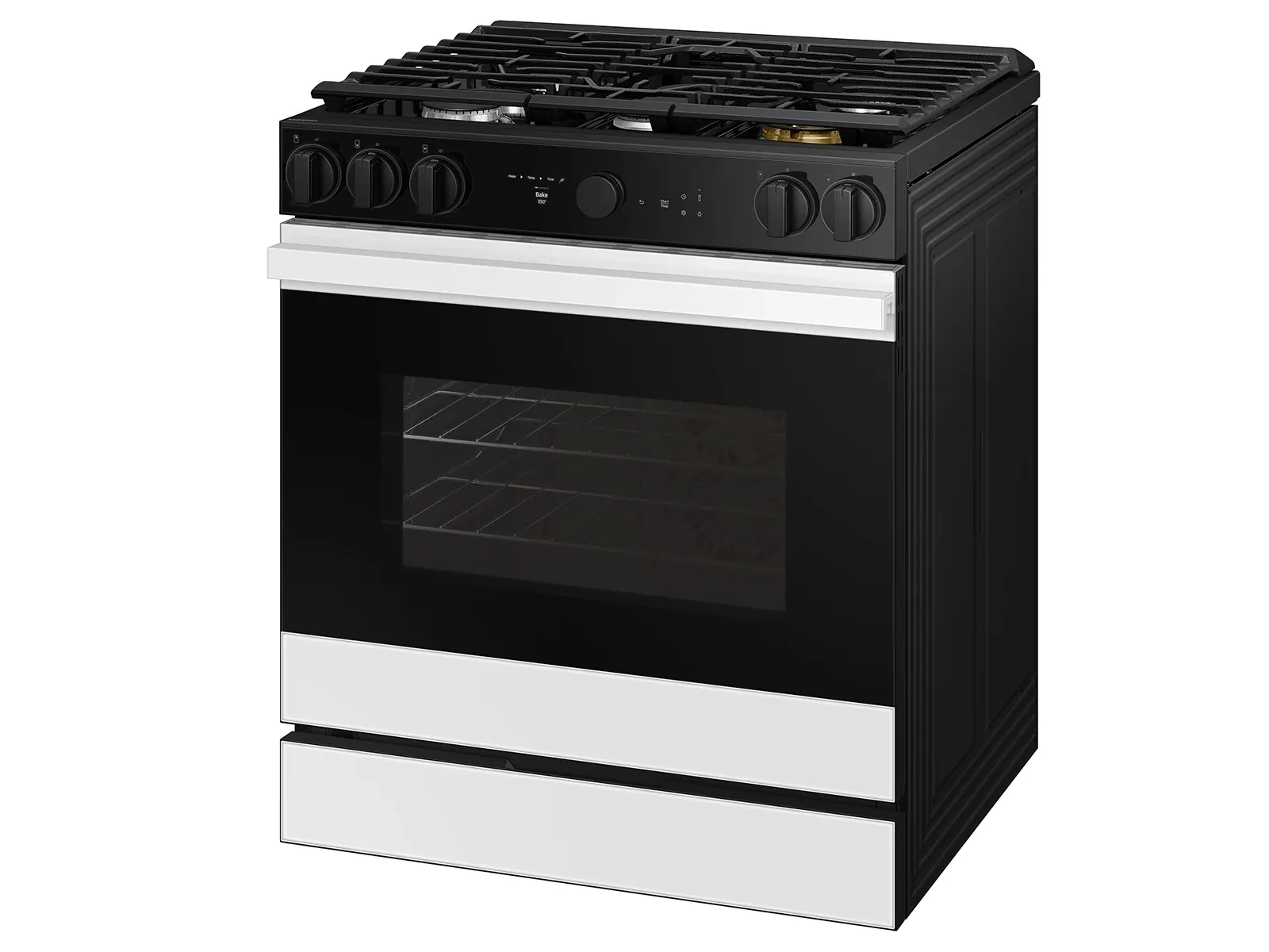 Samsung Bespoke Series White Gas Range