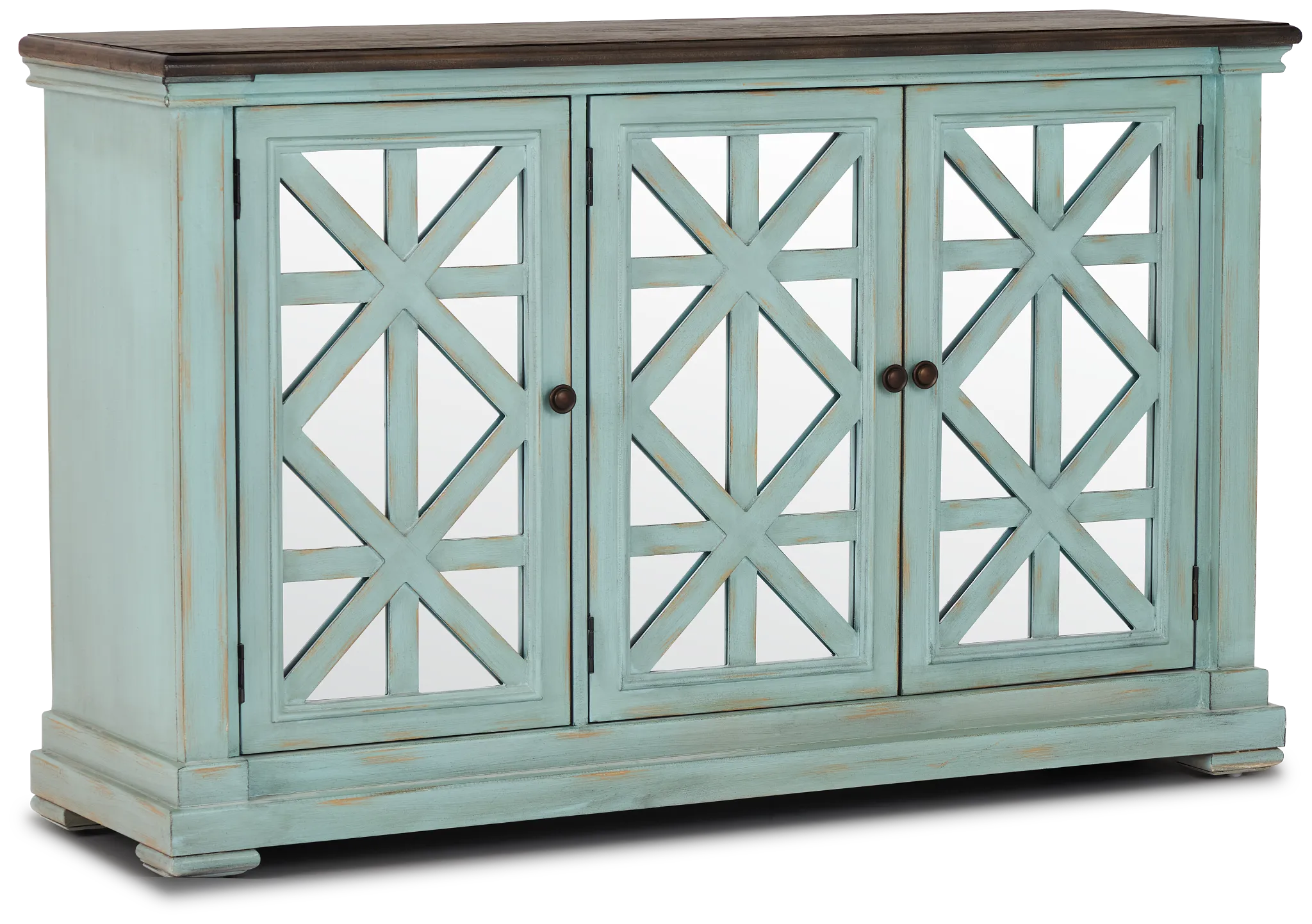 Martin Teal 3 Door Cabinet