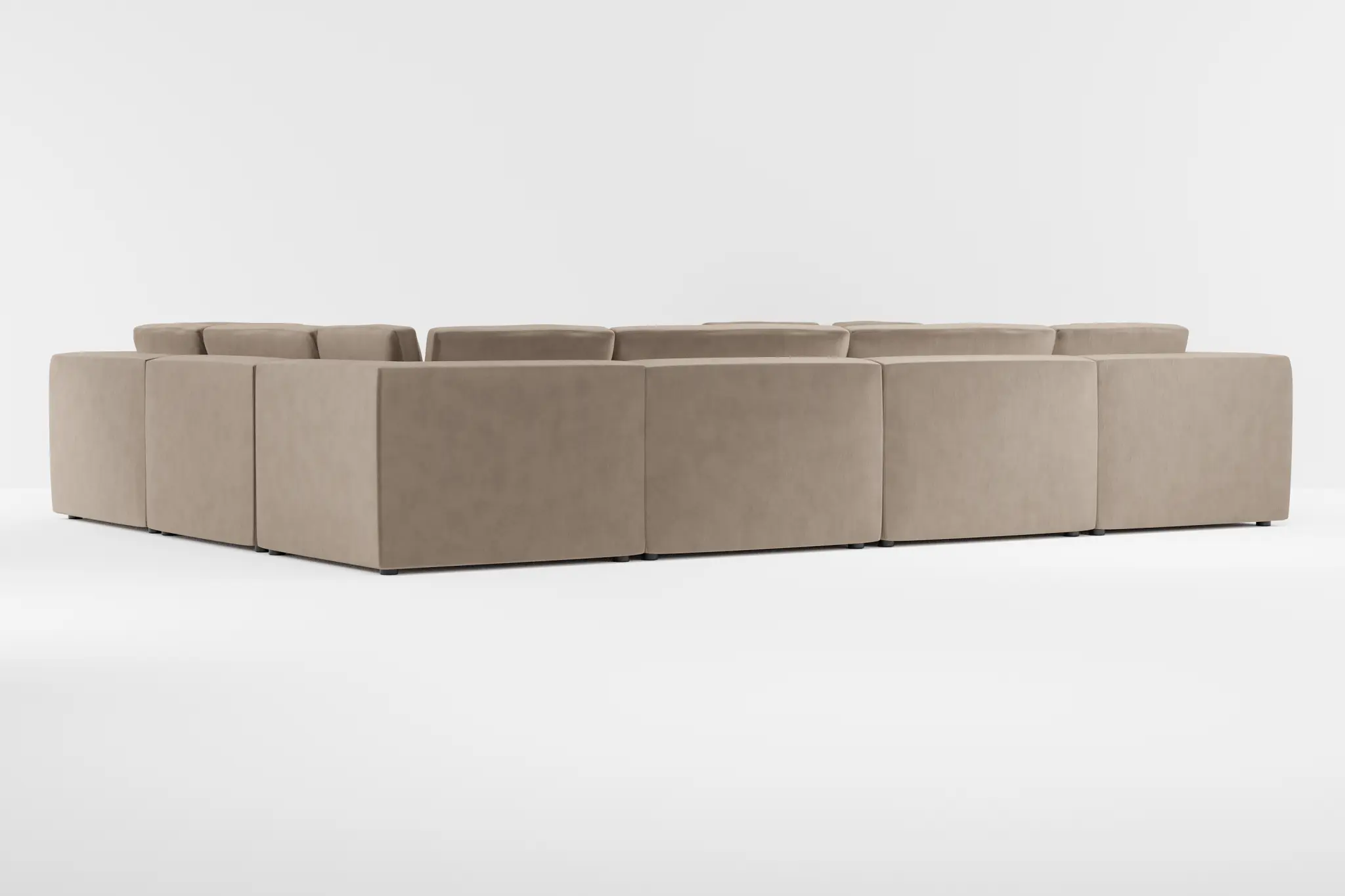 Destin Joya Beige Velvet 8-piece Modular Sectional Destin Joya Beige Velvet 8-piece Modular Sectional