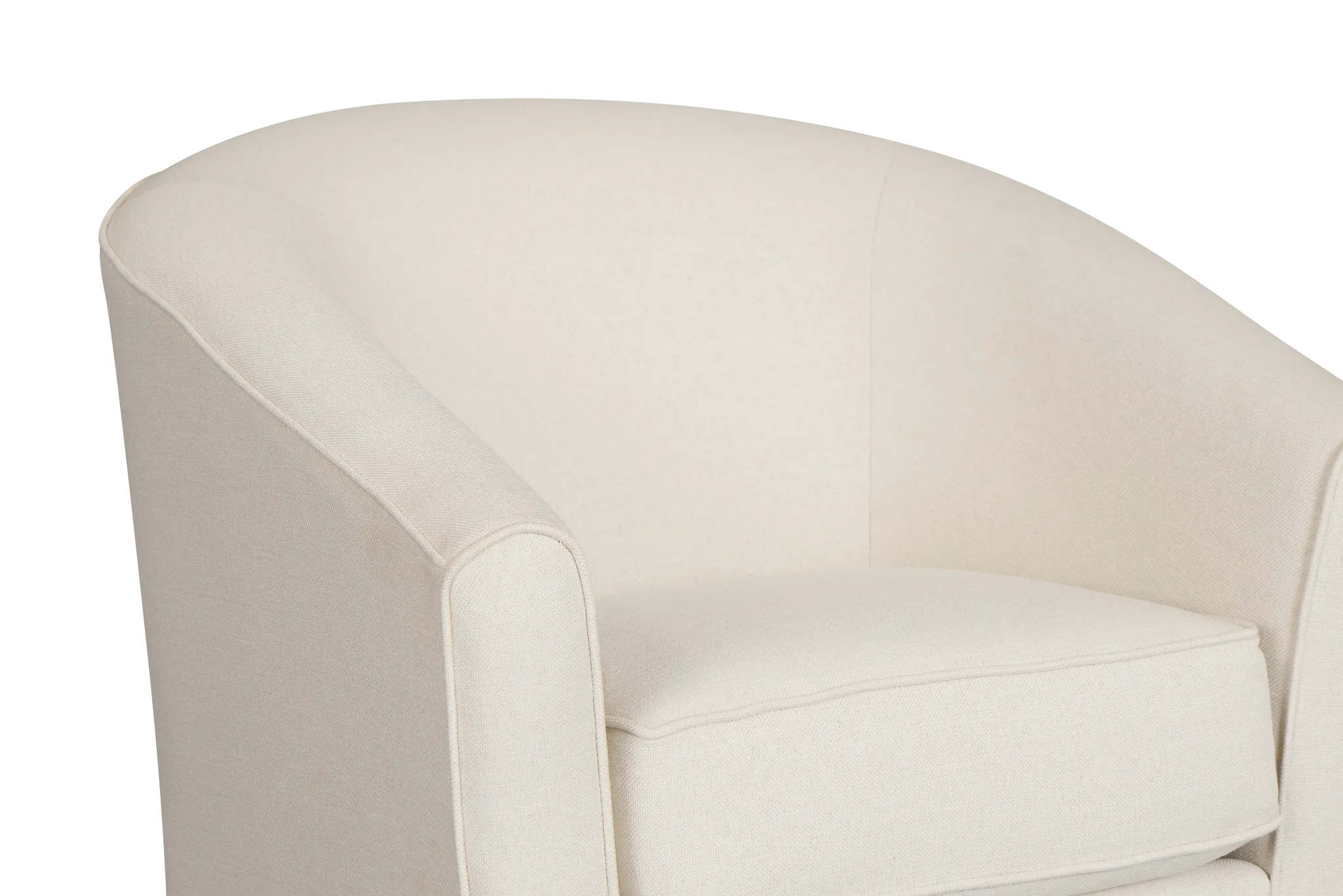 Tate Light Beige Fabric Swivel Chair