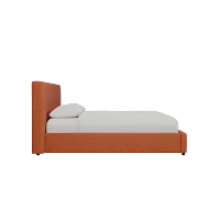 Grayton Elite Medium Brown 44" Upholstered Platform Bed