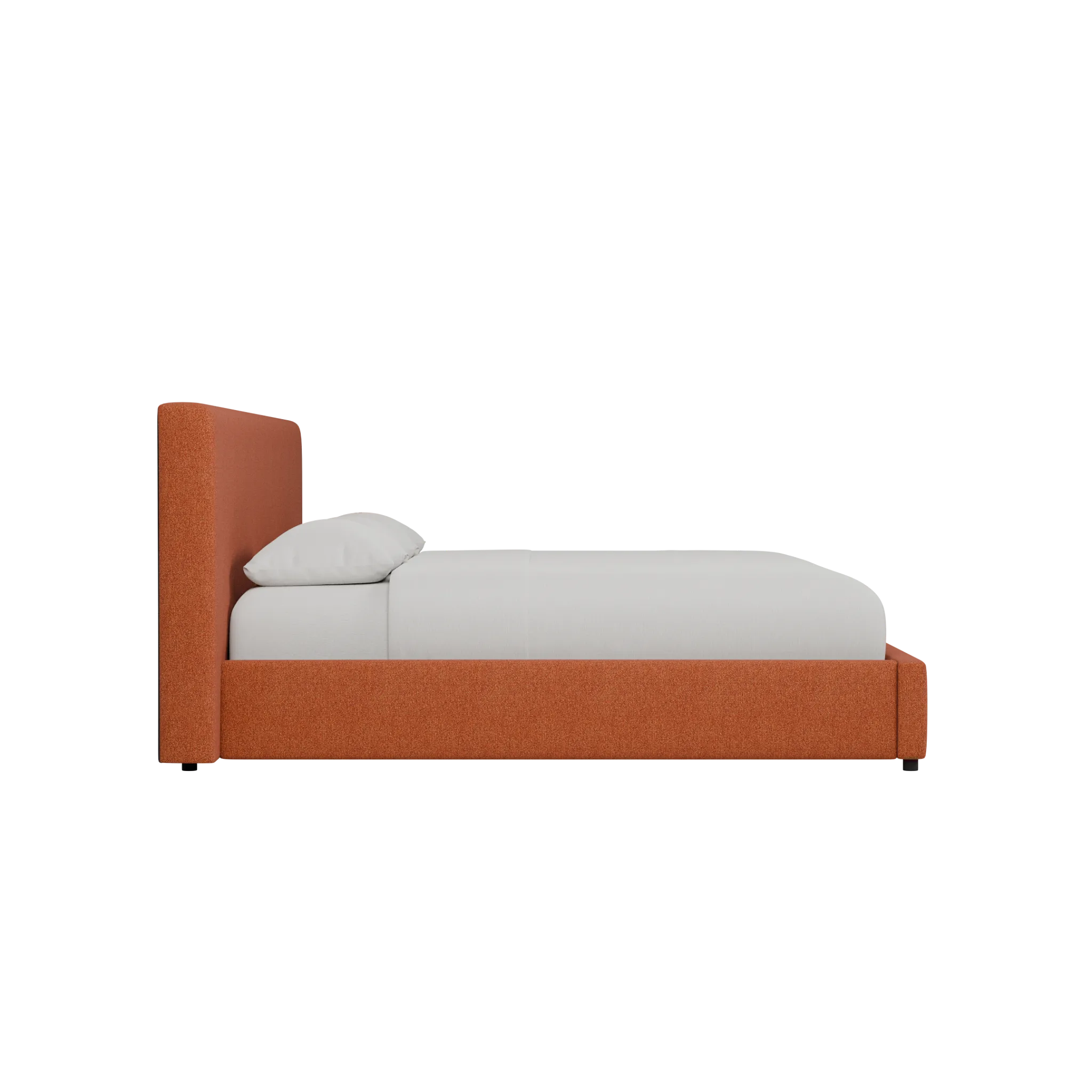 Grayton Elite Medium Brown 44" Upholstered Platform Bed