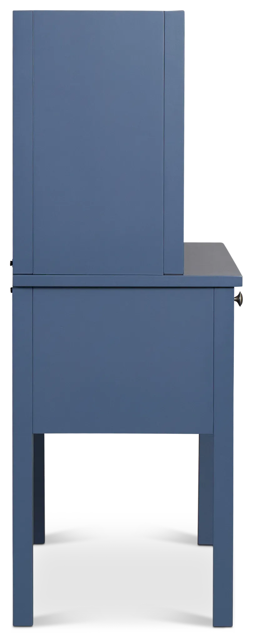 Charleston Dark Blue 3-drawer Desk & Hutch