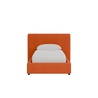 Grayton Joya Orange 44" Upholstered Platform Bed