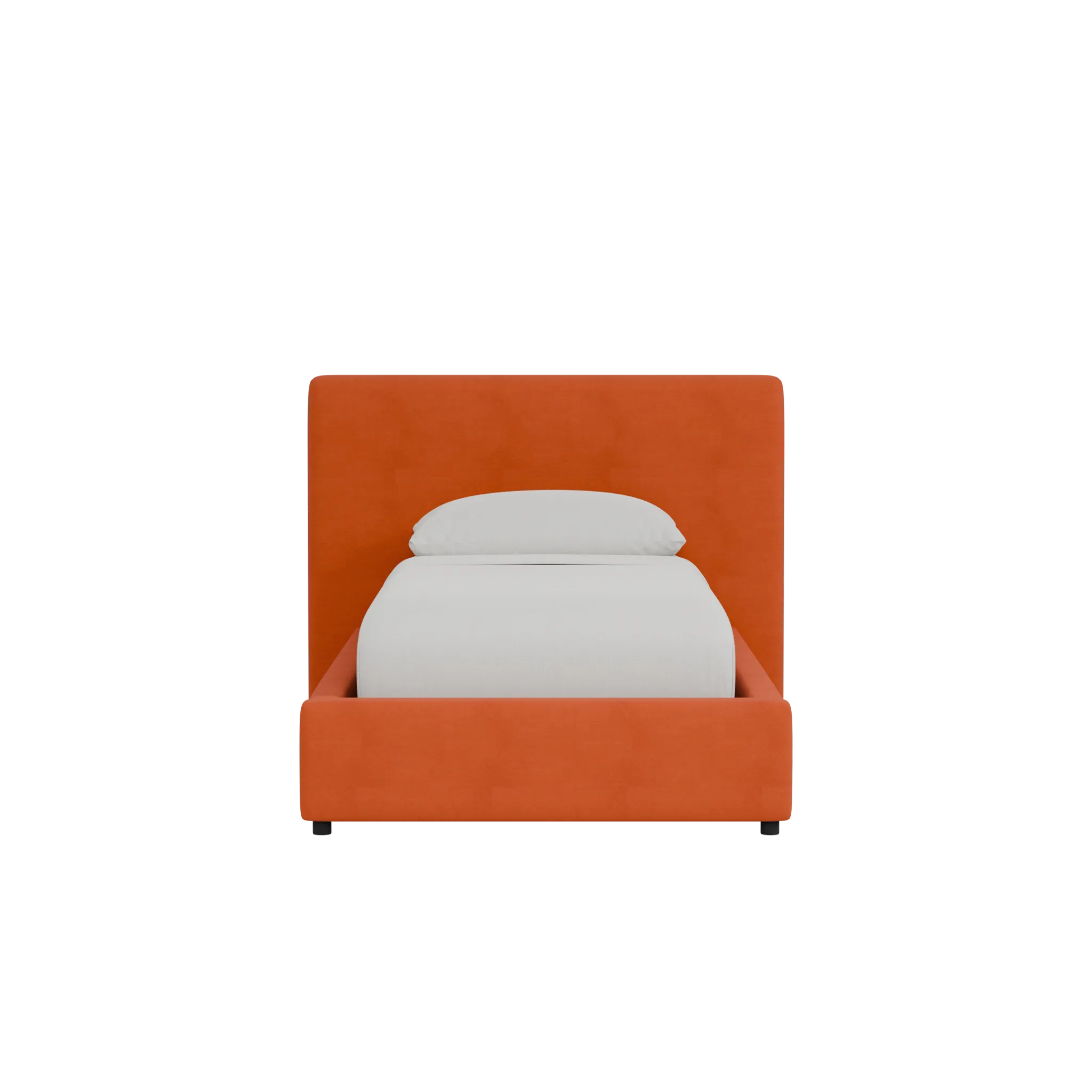 Grayton Joya Orange 44" Upholstered Platform Bed