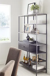 Cleo 1-drawer Metal Bookcase