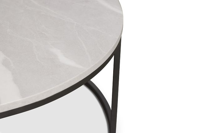 Joliet Gray Round Coffee Table