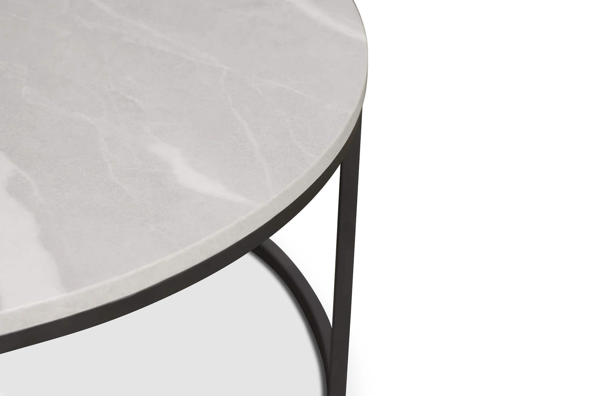 Joliet Gray Round Coffee Table