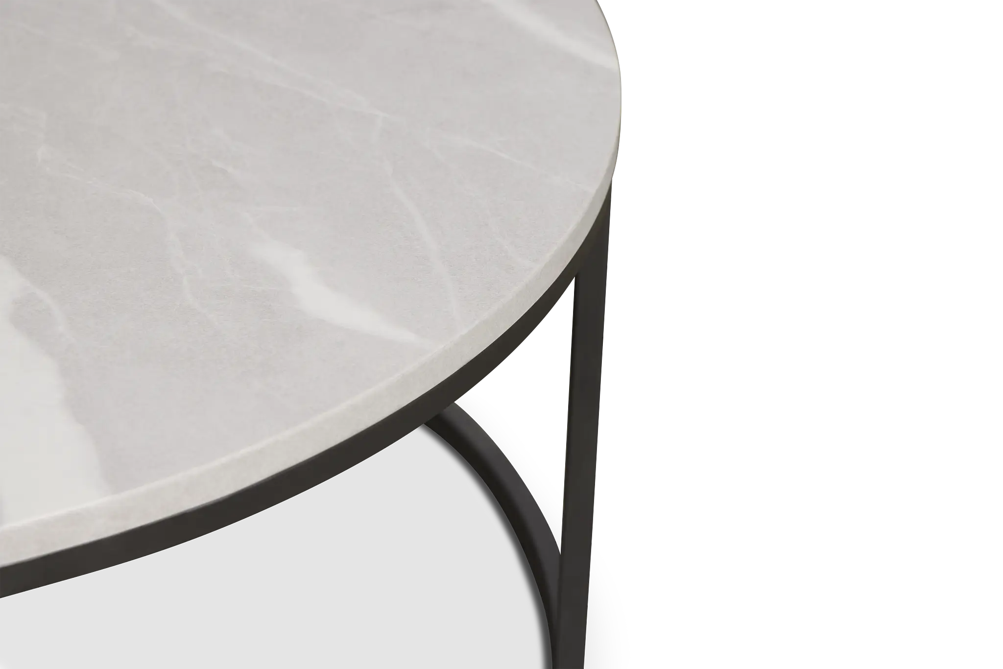 Joliet Gray Round Coffee Table Joliet Gray Round Coffee Table