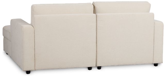 Addie Beige Fabric 4-piece Pit Storage Sectional