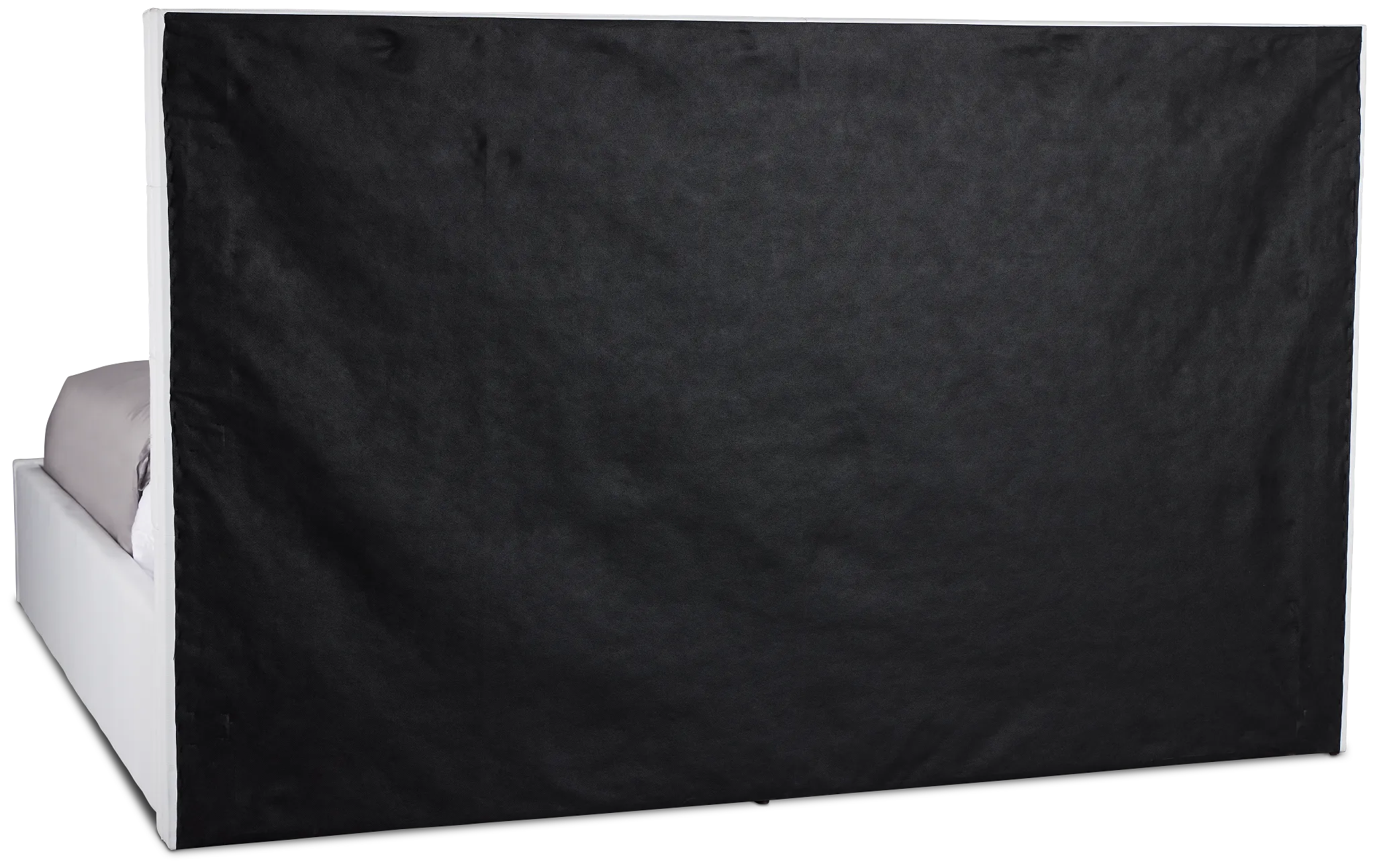 Doral White Uph Platform Bed