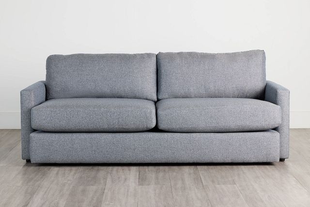 Noah Gray Fabric Sofa, Living Room - Sofas