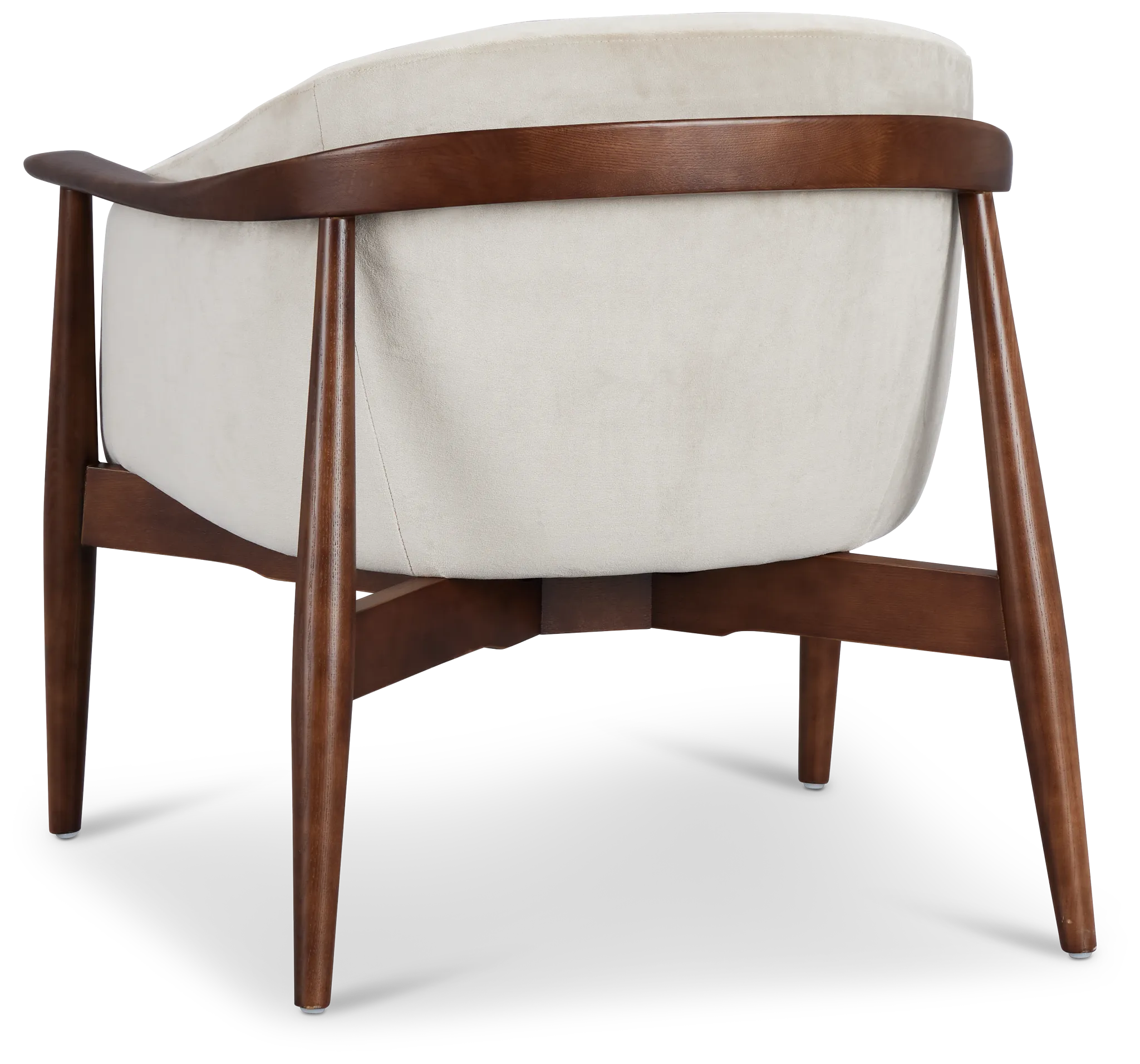 Nova Beige Velvet Accent Chair