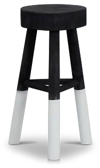 Kina Black 22" Stool