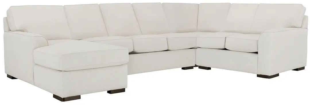 Austin White Fabric Left Chaise Innerspring Sleeper Sectional Austin White Fabric Left Chaise Innerspring Sleeper Sectional