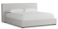 Grayton Lucy Light Beige 44" Upholstered Platform Bed