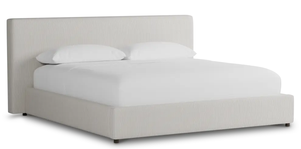 Grayton Lucy Light Beige 44" Upholstered Platform Bed Grayton Lucy Light Beige 44" Upholstered Platform Bed