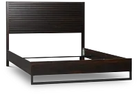 Perry Dark Tone Panel Bed