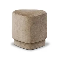 Four Hands Dali Beige Velvet Accent Ottoman