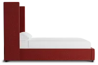 Captiva Elite Red 60" Upholstered Shelter Bed