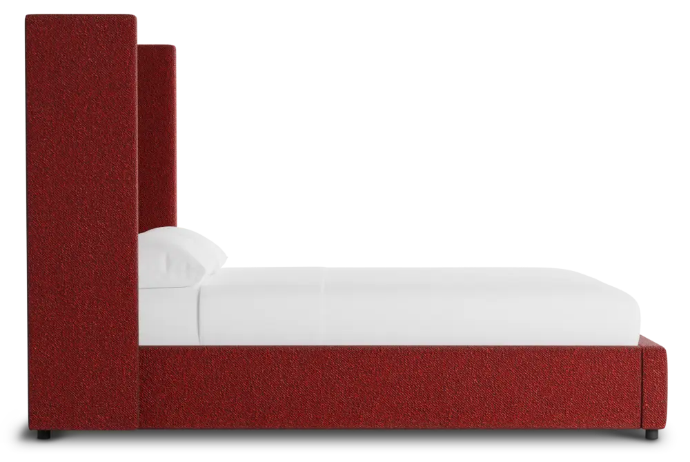 Captiva Elite Red 60" Upholstered Shelter Bed Captiva Elite Red 60" Upholstered Shelter Bed