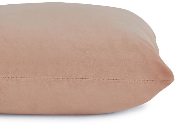 Joya Light Pink Velvet 20" Accent Pillow (3)