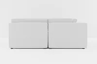 Destin Delray Light Gray Fabric 6-piece Pit Sectional