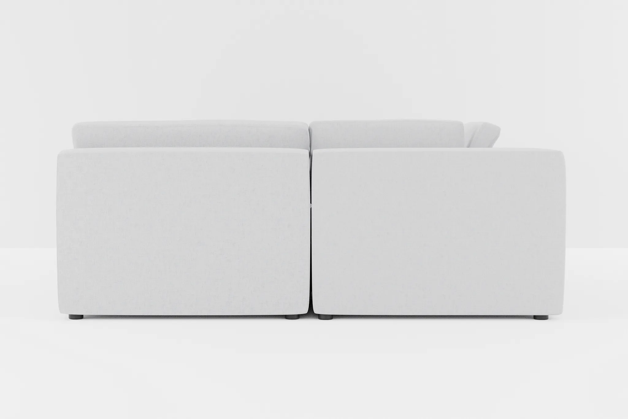 Destin Delray Light Gray Fabric 6-piece Pit Sectional