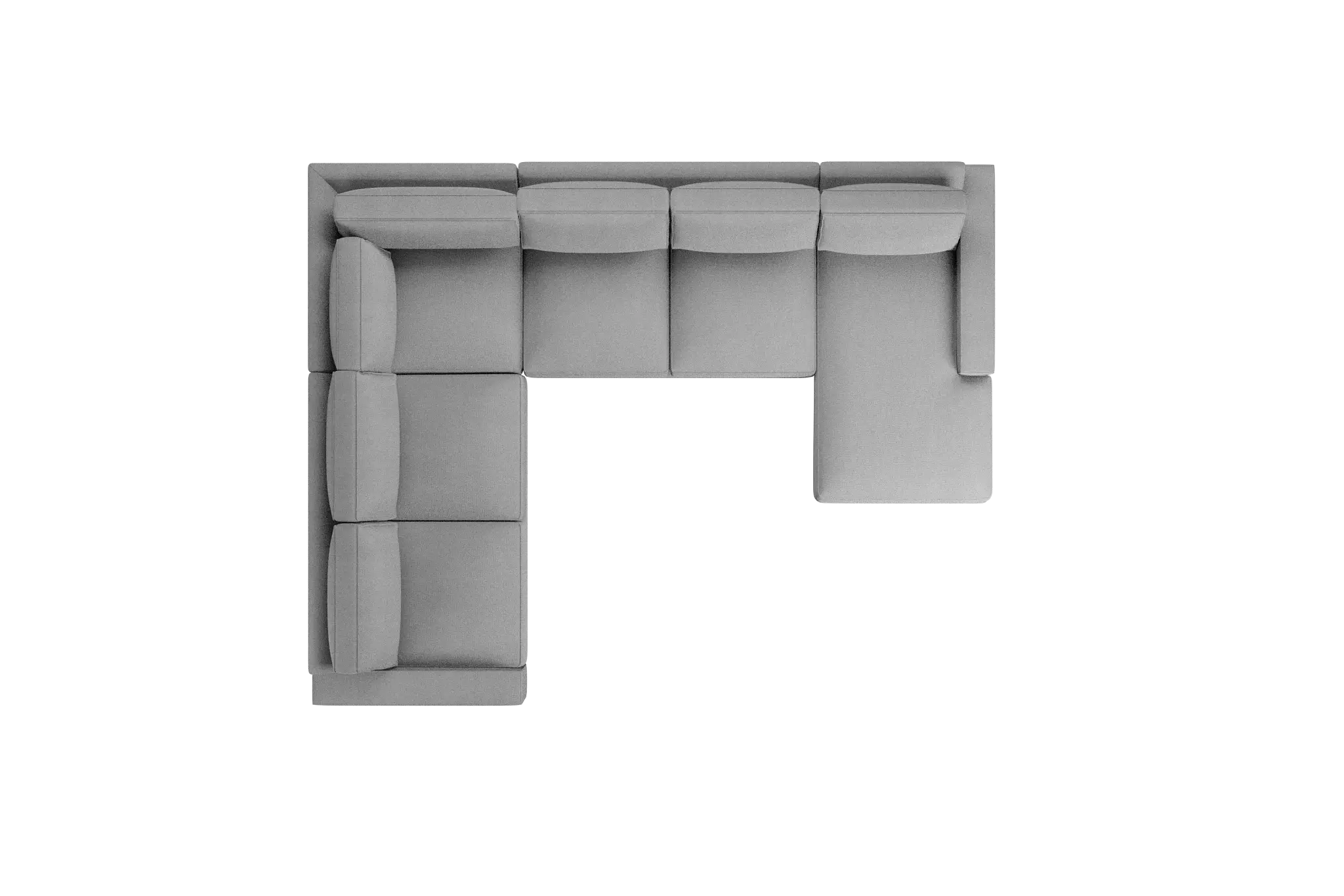 Edgewater Delray Light Gray Medium Right Chaise Sectional Edgewater Delray Light Gray Medium Right Chaise Sectional