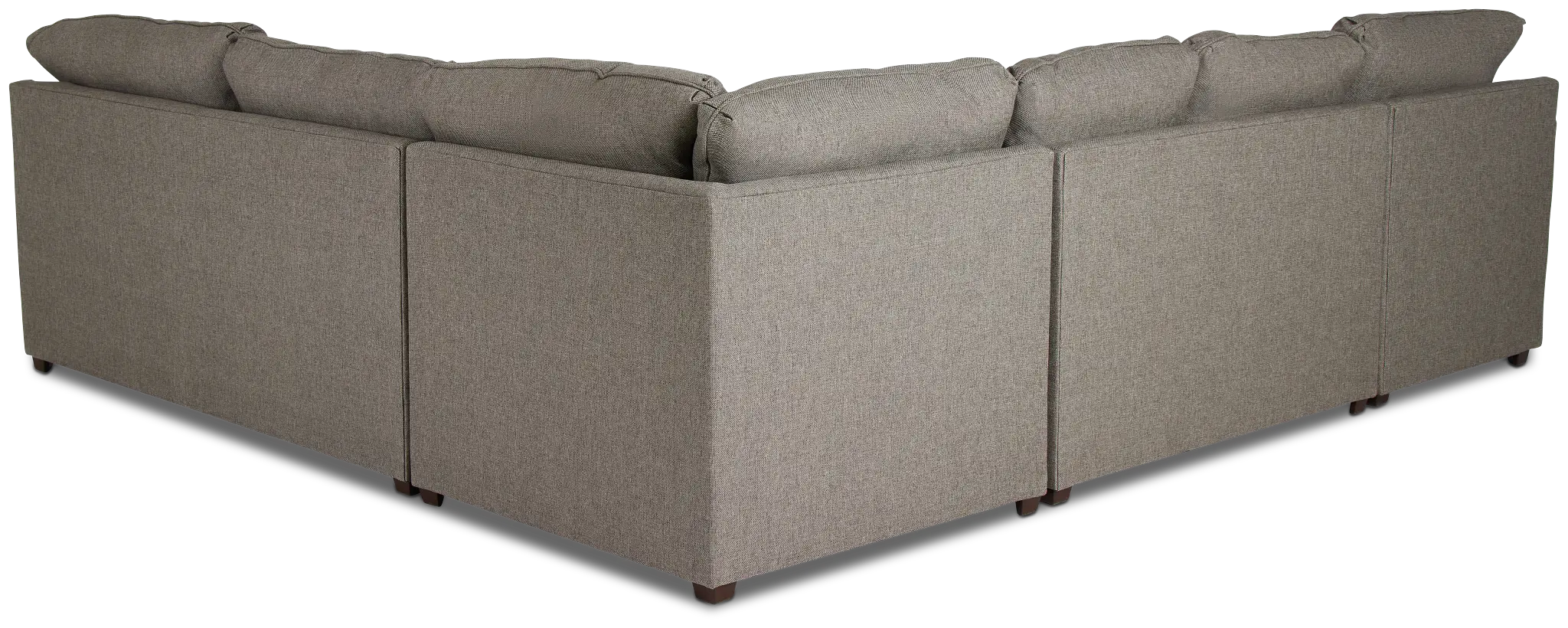 Asheville Brown Fabric Medium Left Chaise Sectional Asheville Brown Fabric Medium Left Chaise Sectional