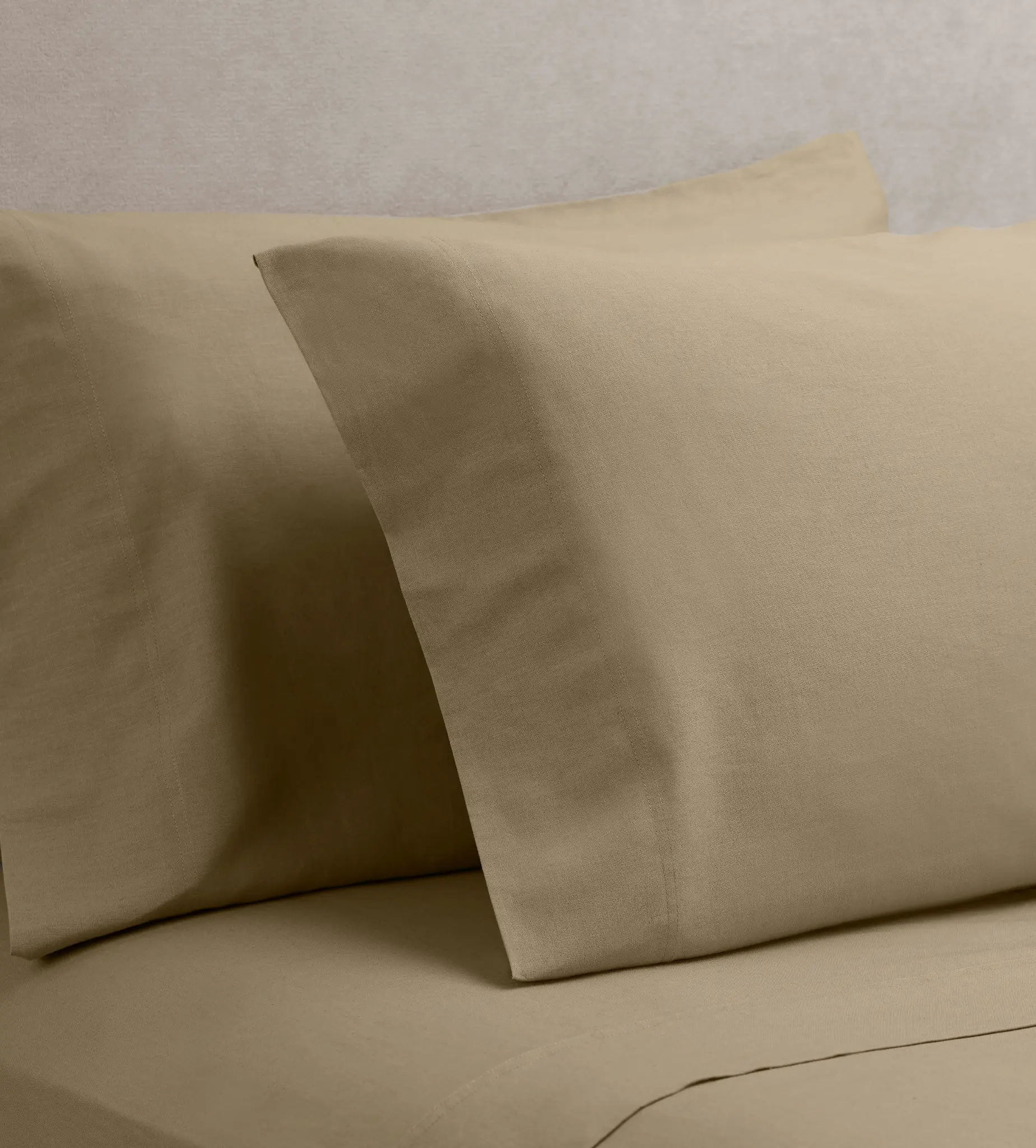 Rest & Renew Linen Blend Khaki Set Of 2 Pillowcases Rest & Renew Linen Blend Khaki Set Of 2 Pillowcases