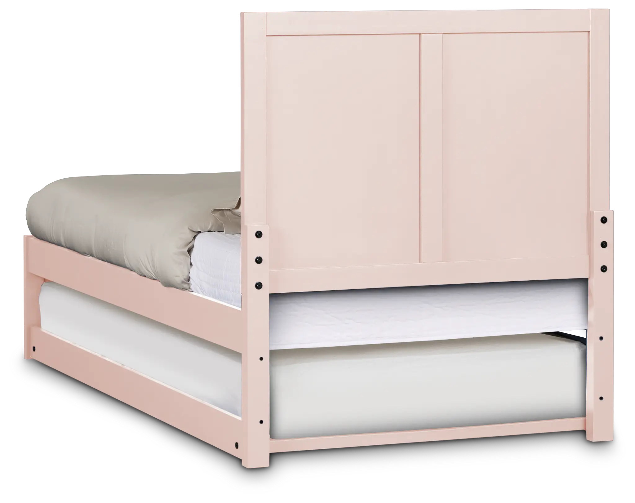 Charleston Pink Panel Trundle Bed Charleston Pink Panel Trundle Bed