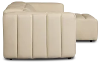 Jace Ivory Lthr/vinyl Right Chaise Power Reclining Sectional