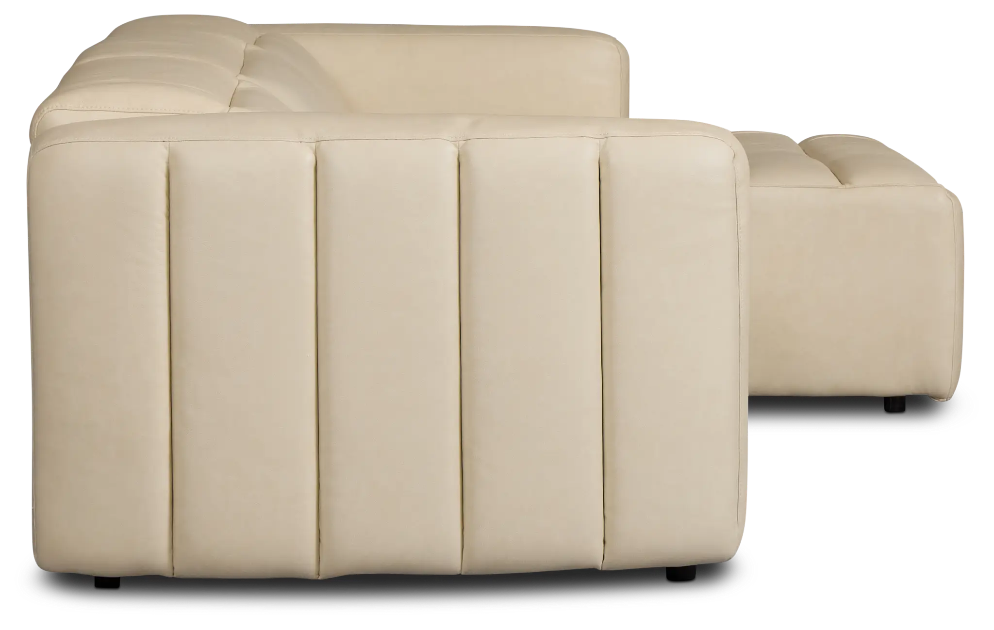 Jace Ivory Lthr/vinyl Right Chaise Power Reclining Sectional Jace Ivory Lthr/vinyl Right Chaise Power Reclining Sectional