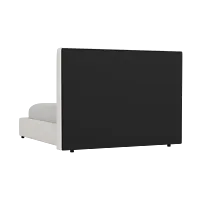 Grayton Gellar White 54" Upholstered Platform Bed