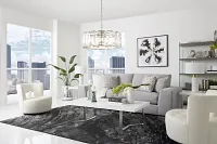 Axel White Rectangular Coffee Table