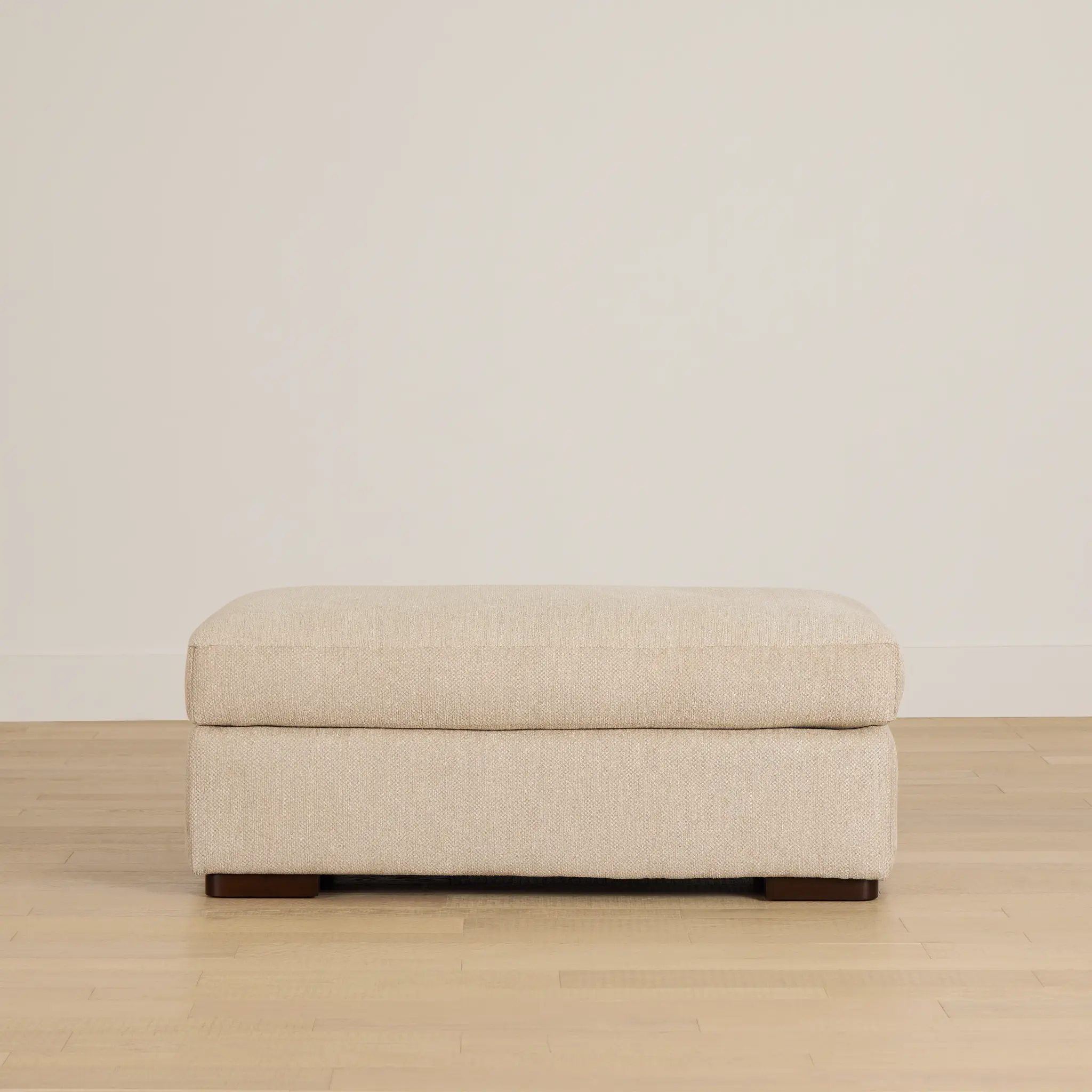 Alpha Beige Fabric Ottoman Alpha Beige Fabric Ottoman