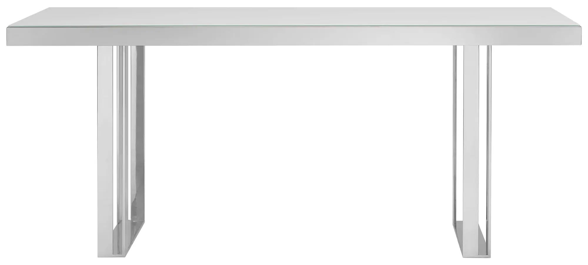 Harley White Glass Rectangular Table Harley White Glass Rectangular Table