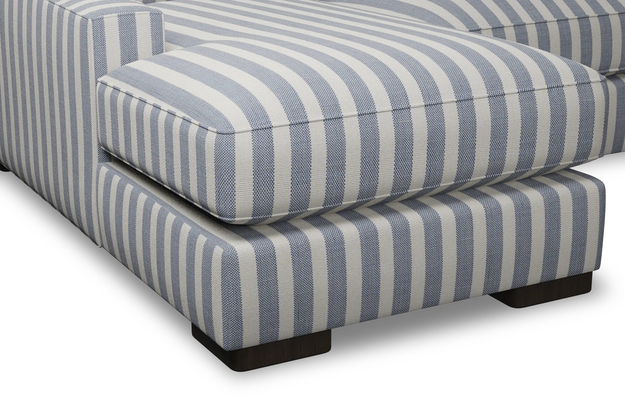 Edgewater Sea Lane Dark Blue Left Chaise Sectional