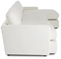Noah Ivory Fabric Right Chaise Sectional