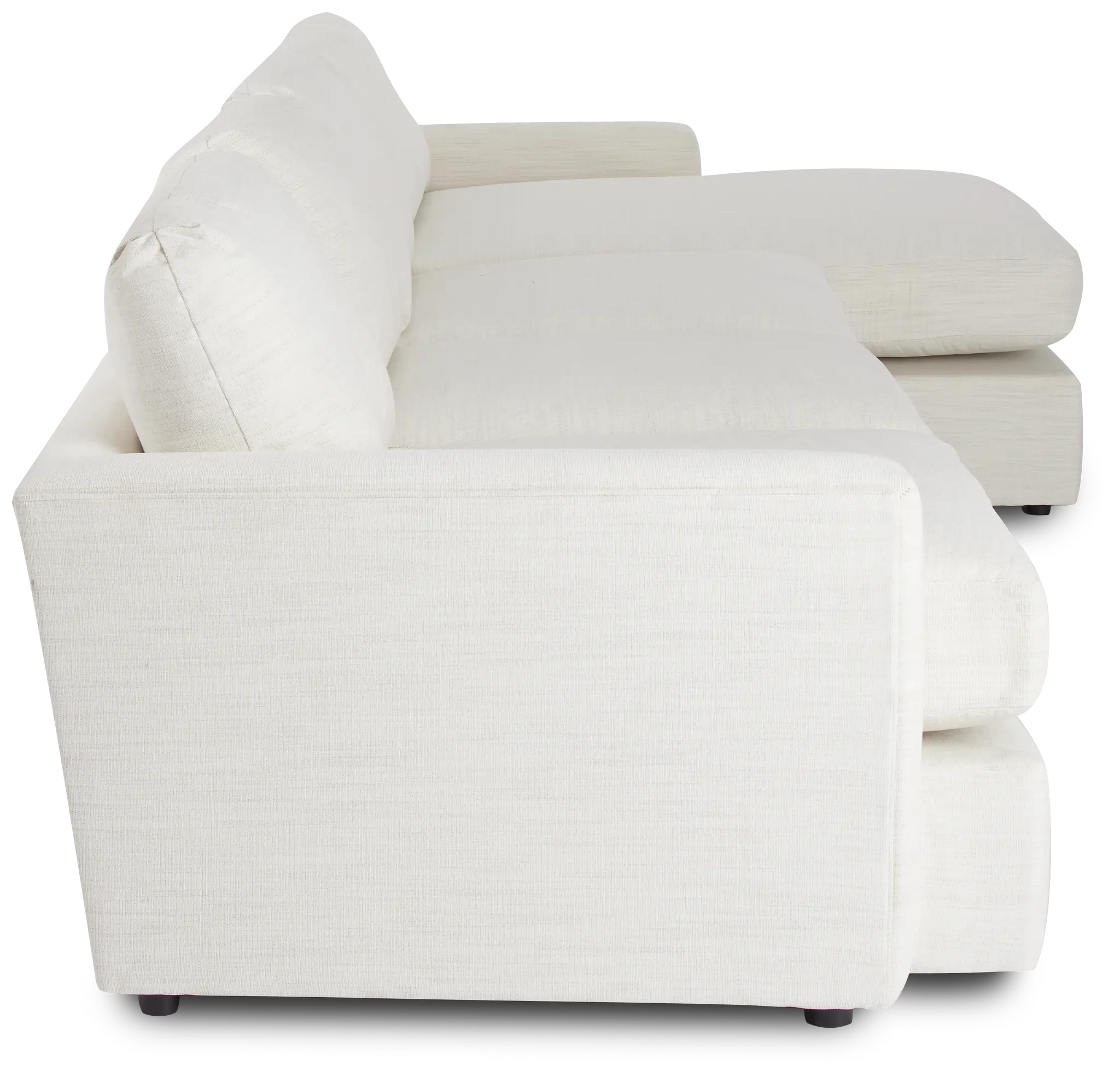 Noah Ivory Fabric Small Right Chaise Sectional Noah Ivory Fabric Small Right Chaise Sectional