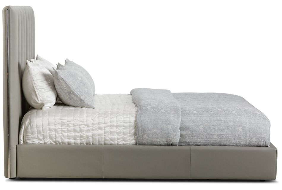 Odessa Gray Uph Platform Bed