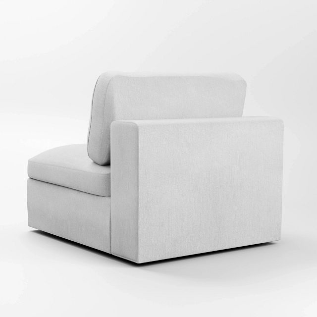 Destin Revenue White Fabric Swivel Chair