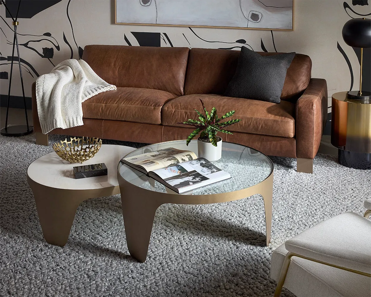Ariane Gold Set Of 2 Nesting Coffee Table