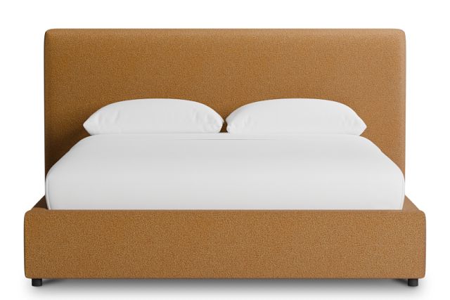 Grayton Elite Light Brown 44" Upholstered Platform Bed