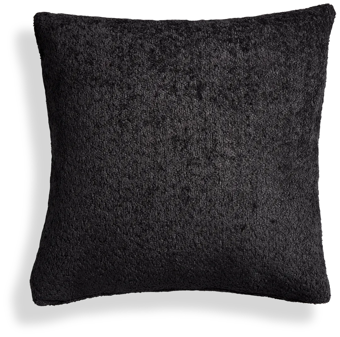 Oslo Black 20" Square Accent Pillow