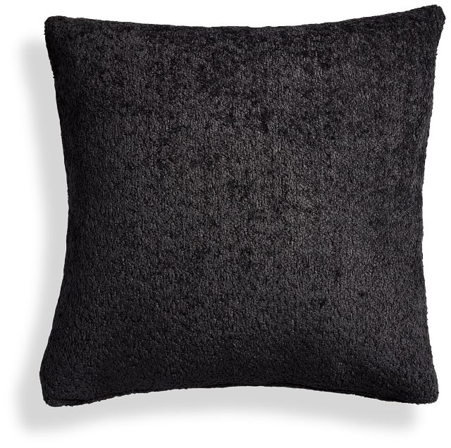 Oslo Black 20" Square Accent Pillow