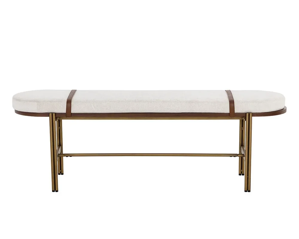 Emalee Light Beige Bench